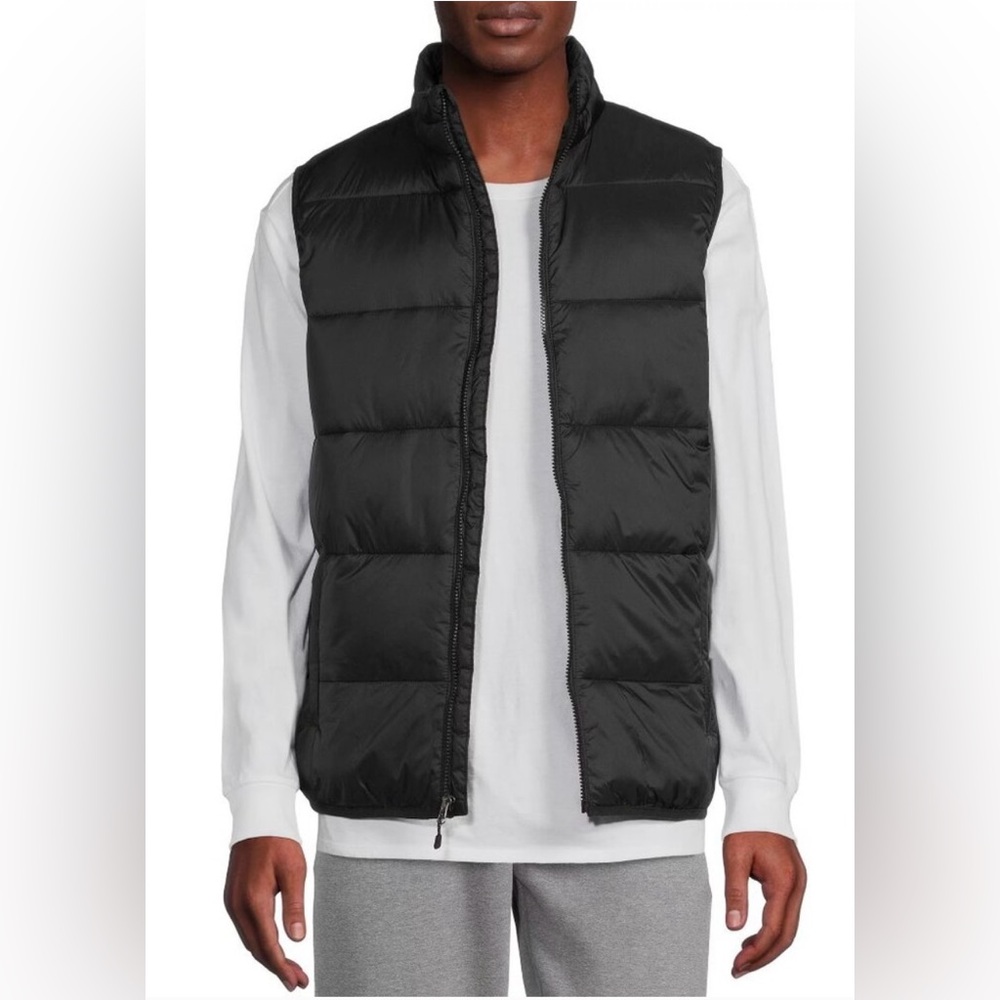 NWT Swiss Tech Quilted Puffer Vest Black S